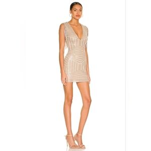 SUPERDOWN Carly Fringe Mini In Gold Size Medium Revolve